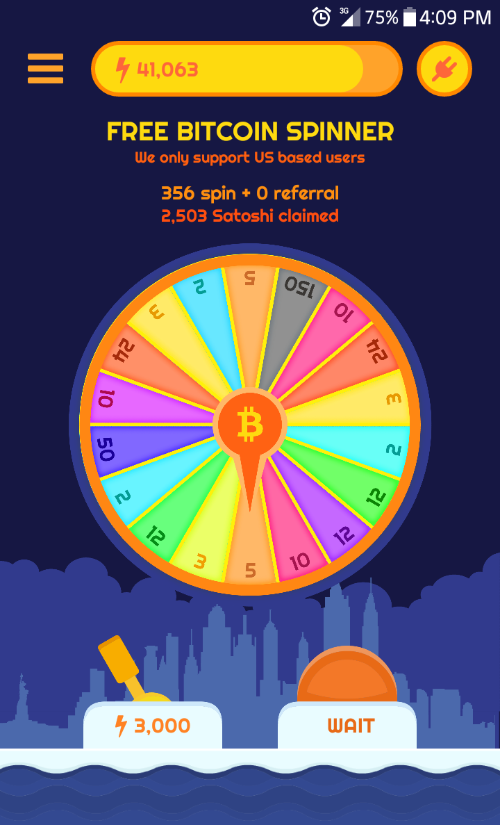 Free Bitcoin Spinner Review Android App Pays Satoshi Free Steemit - 