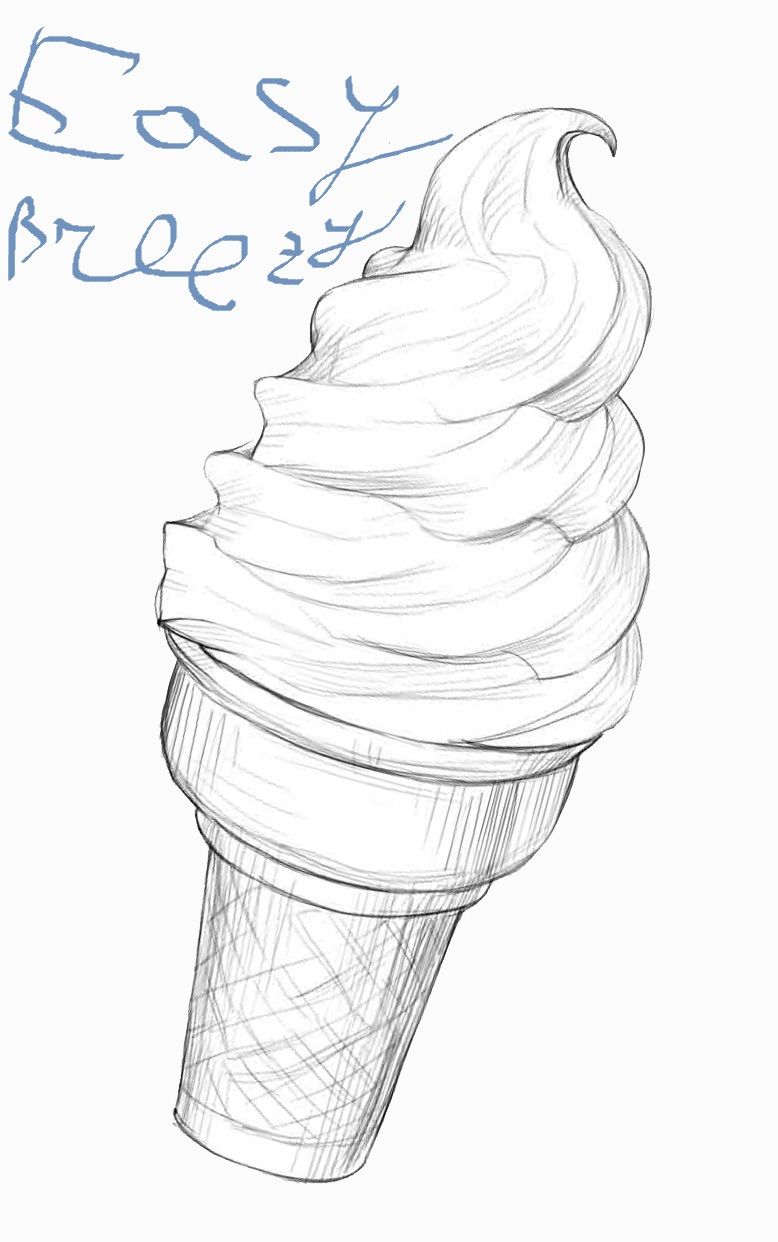 How To Draw An Ice Cream, Ice Cream, Step by Step, Drawing Guide, by Dawn -  DragoArt