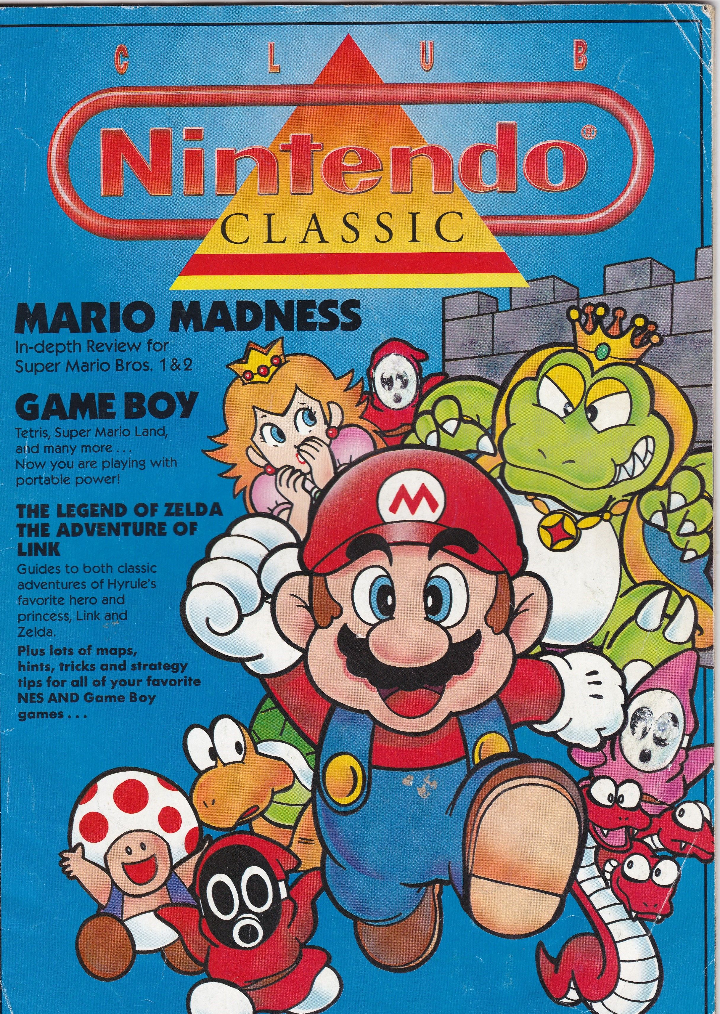 Нинтендо 1990. Супер Нинтендо журнал. Nintendo Club USA.