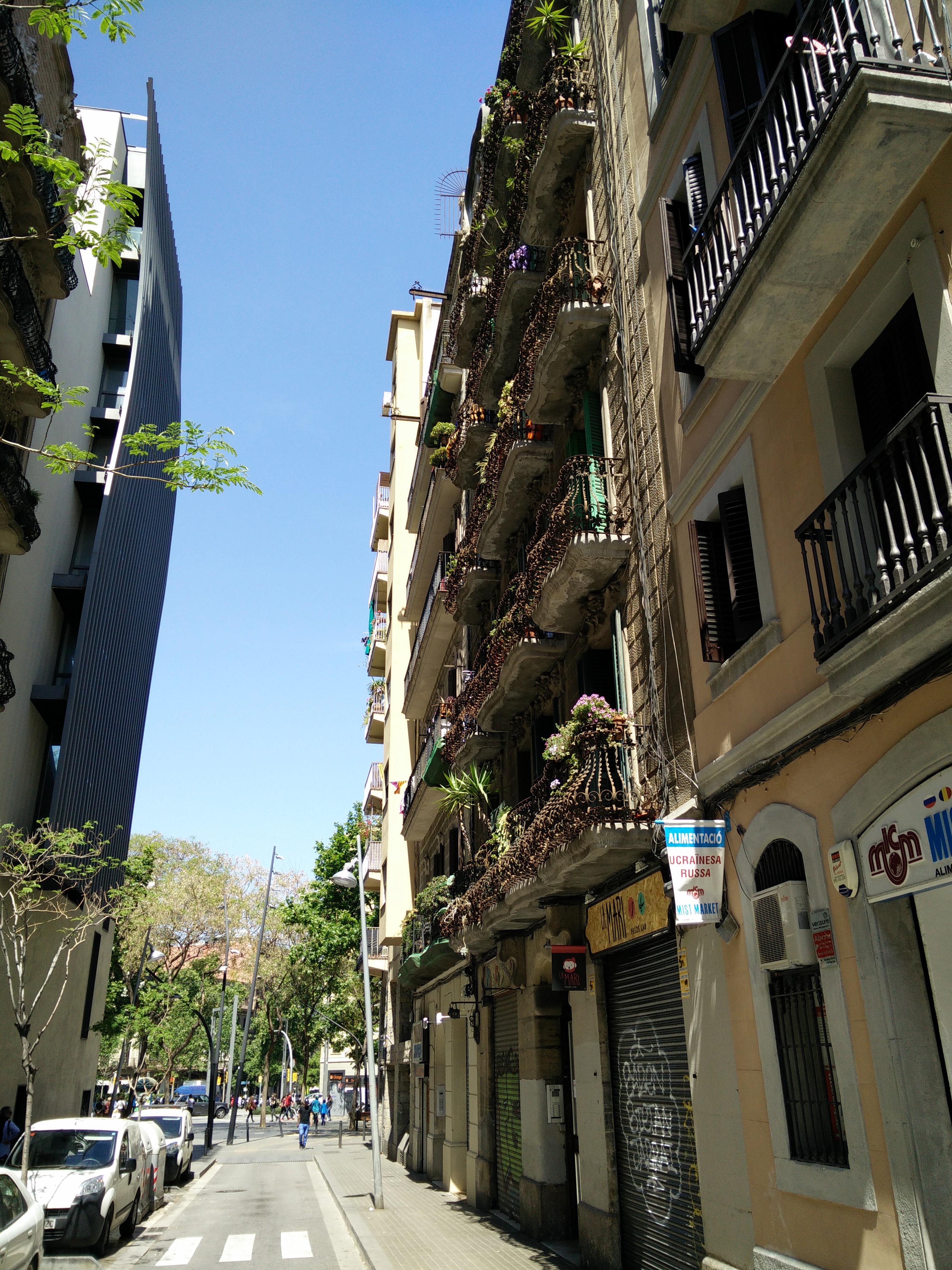 Metallic balcony