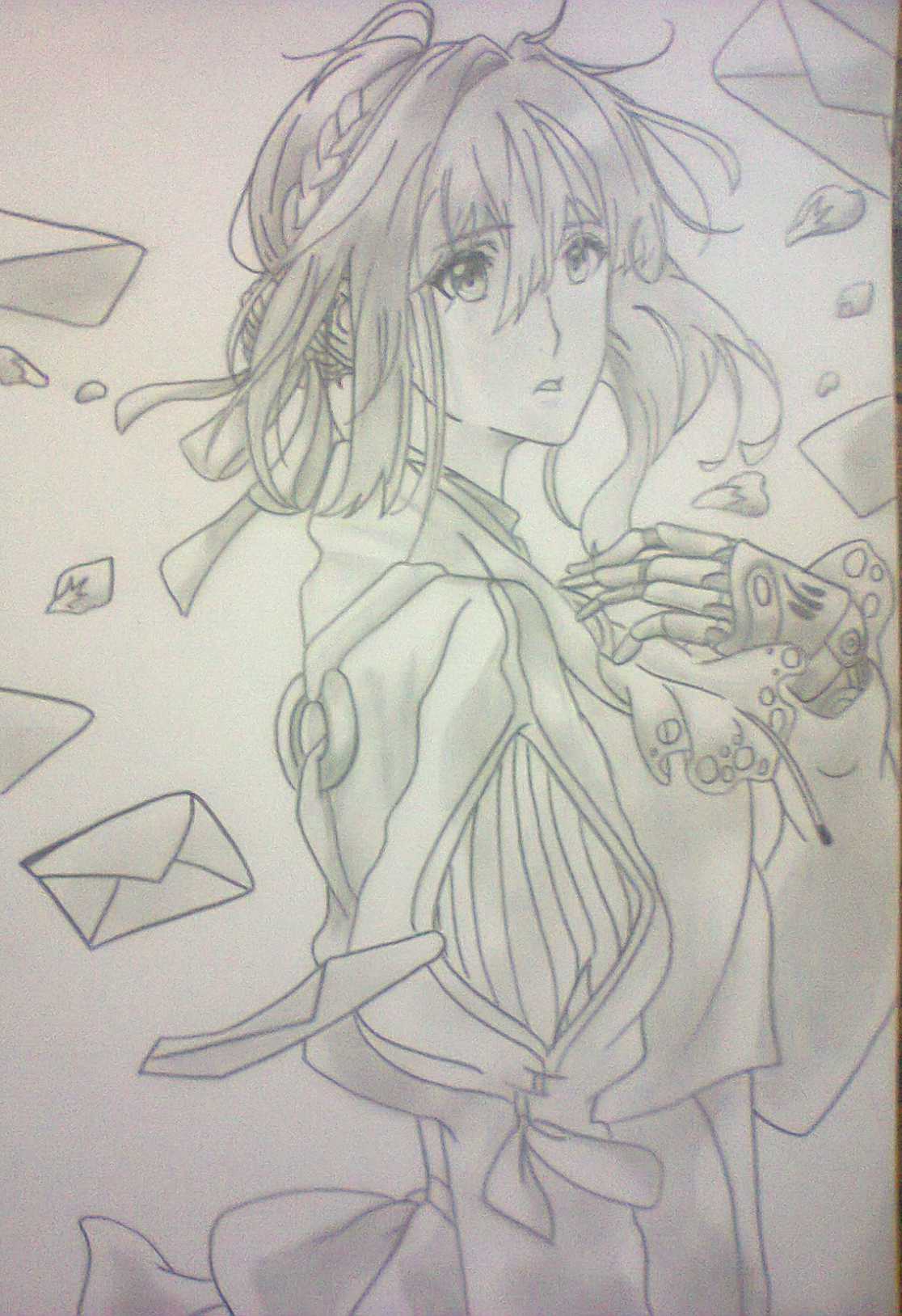 Drawing Violet Evergarden Steemit