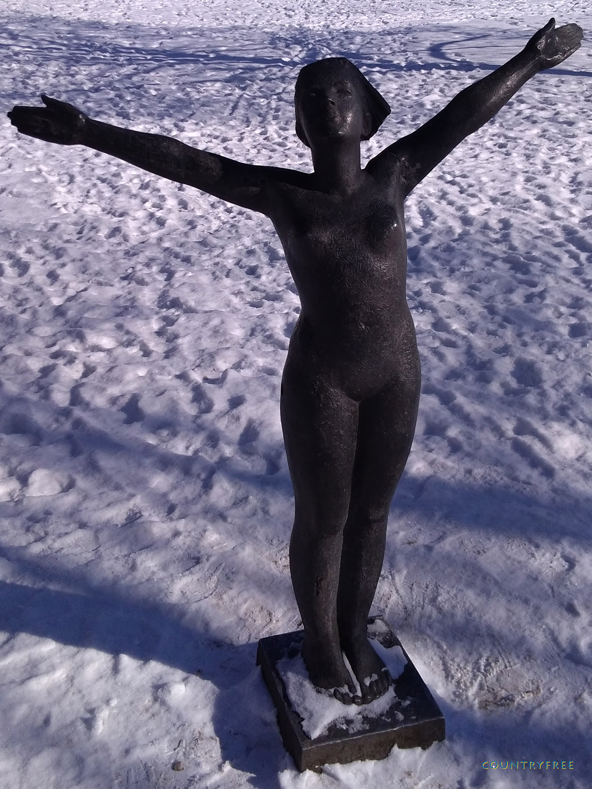 Naked Girl Snow