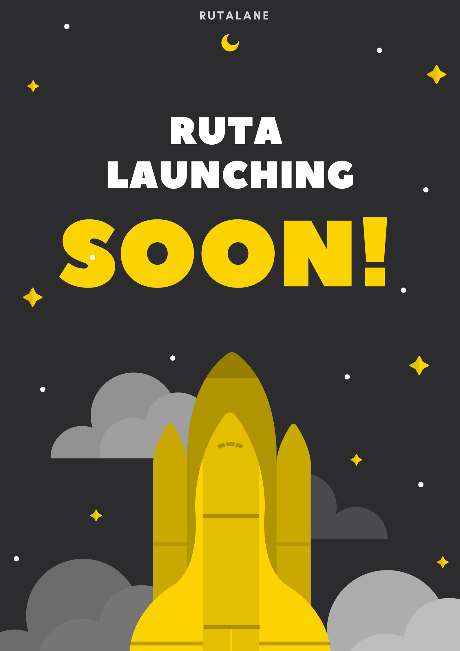 Charcoal and Yellow Rocketship Business Launch Poster.jpg