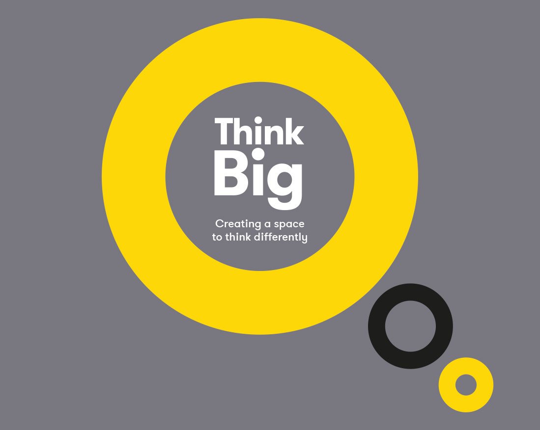 Think big always. Think big. Big think + logo