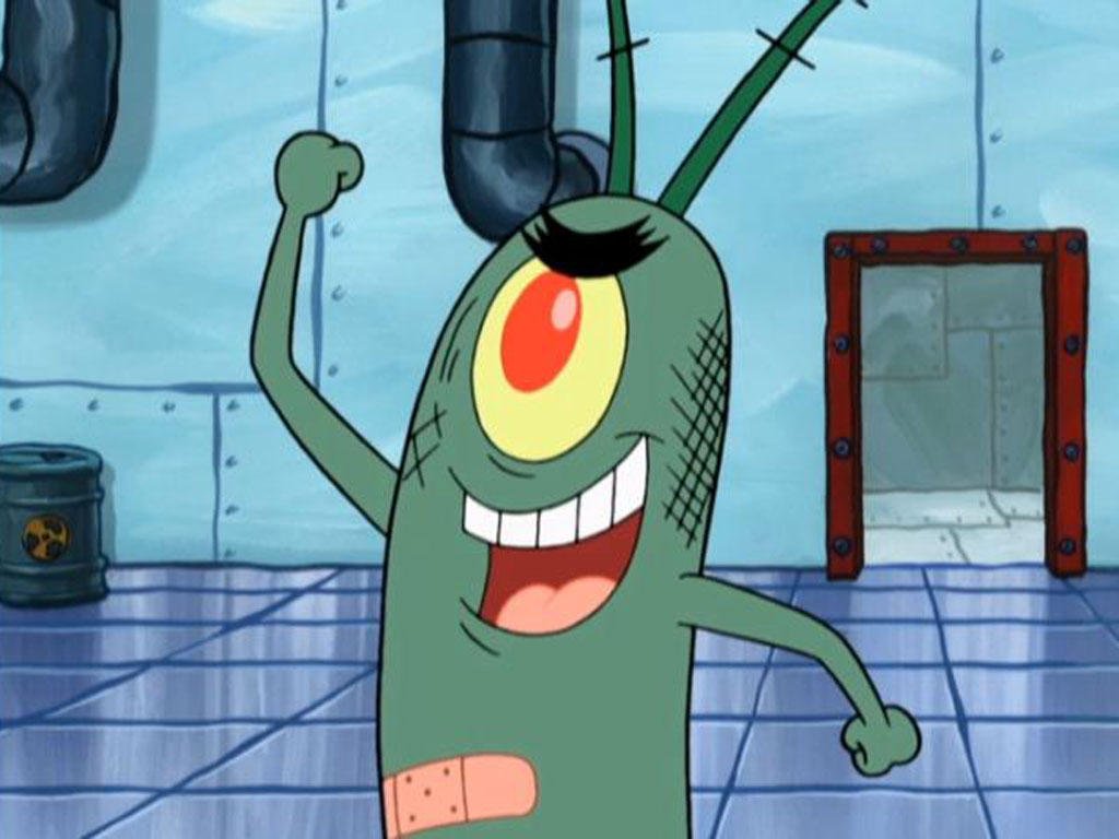 I was never big into SpongeBob Squarepants as a kid, but I know plankton is...