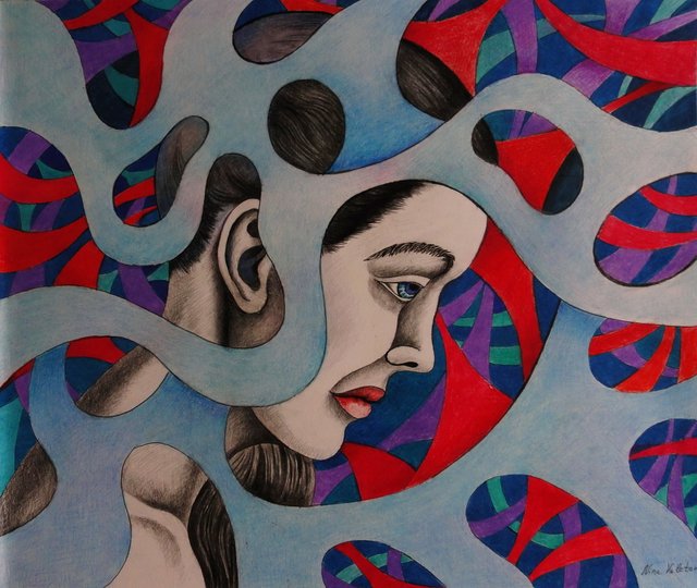 Thinking About Future, pencil drawing, 202- 17 x 14, n.JPG