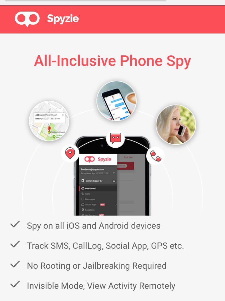 Spy phone app login