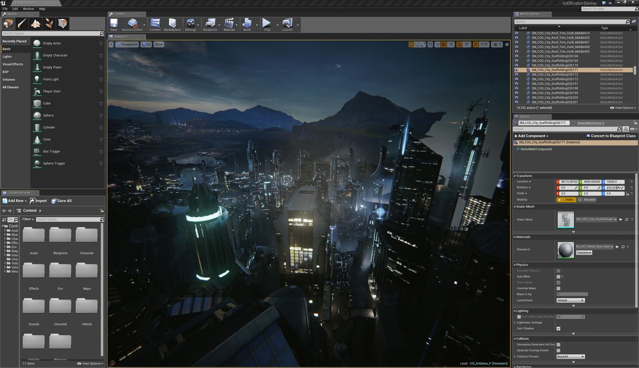 интерьер в unreal engine