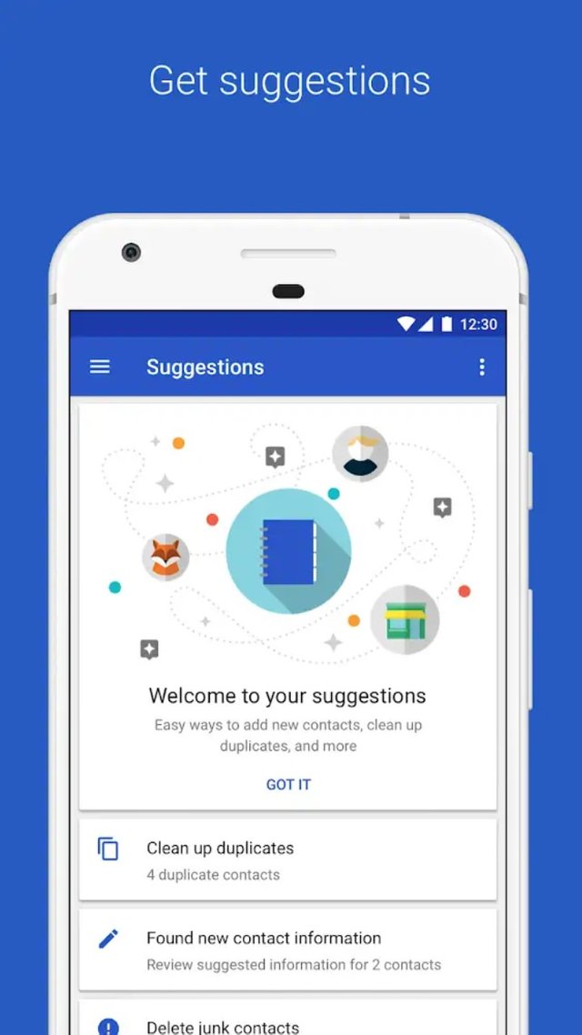 Приложение контакты для андроид. Duplicate contact clean Android. Easy suggestions. Google suggest.
