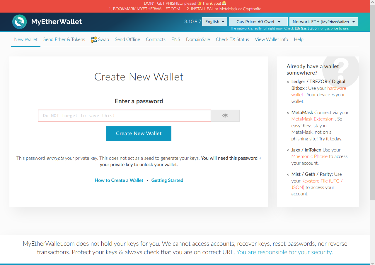 MYETHERWALLET Seed. Recover your account easily in Case you lose your password.. Wallet gets stolen. Meta Wallet.