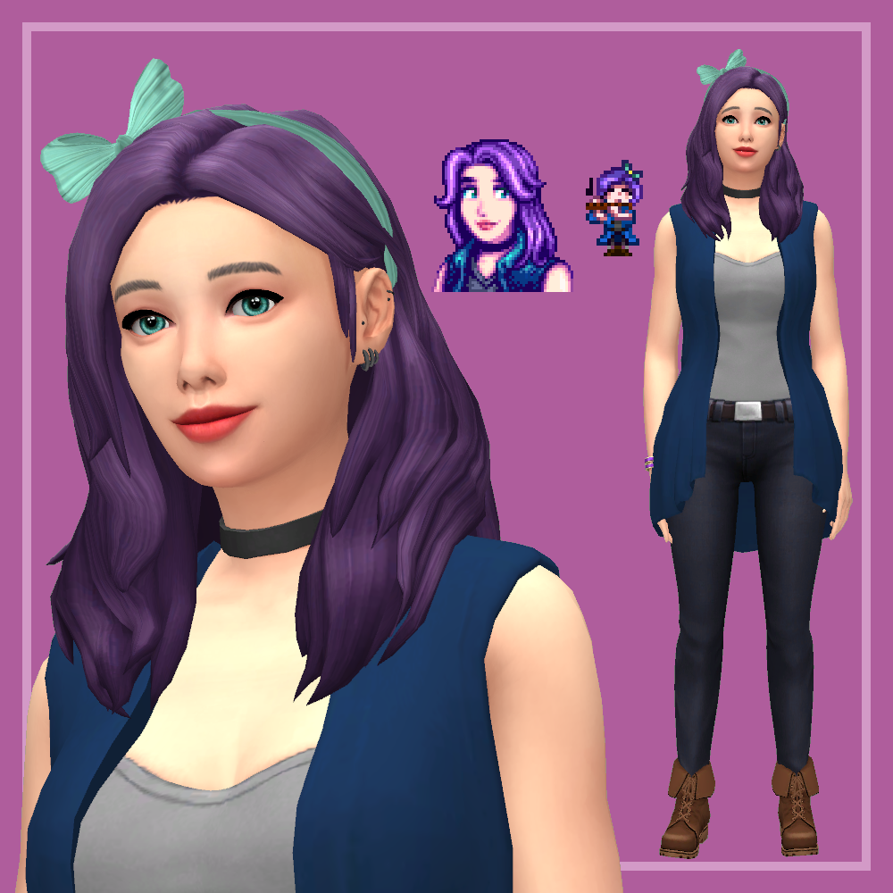 Fashion sense stardew. Stardew Valley SIMS 4. Stardew Valley в SIMS. Абигейл Stardew Valley. Симс 4 Стардью Валли.