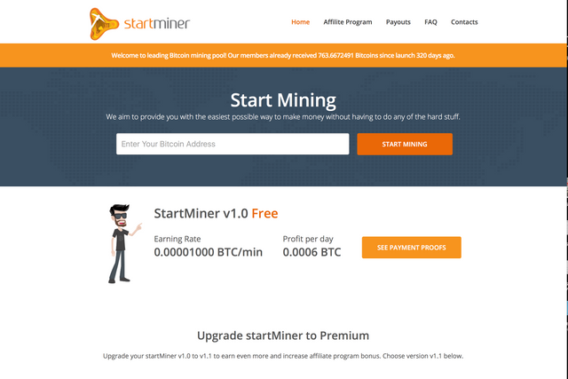 Start mining