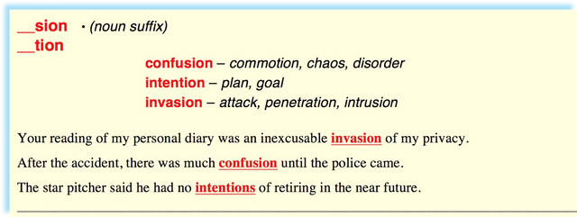 Make up nouns using suffixes. Слова на Sion. Tion Sion в английском языке. Tion суффикс в английском. Слова на tion Sion.