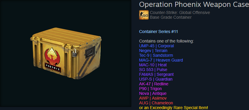 Operation Phoenix Weapon Case (#011) .