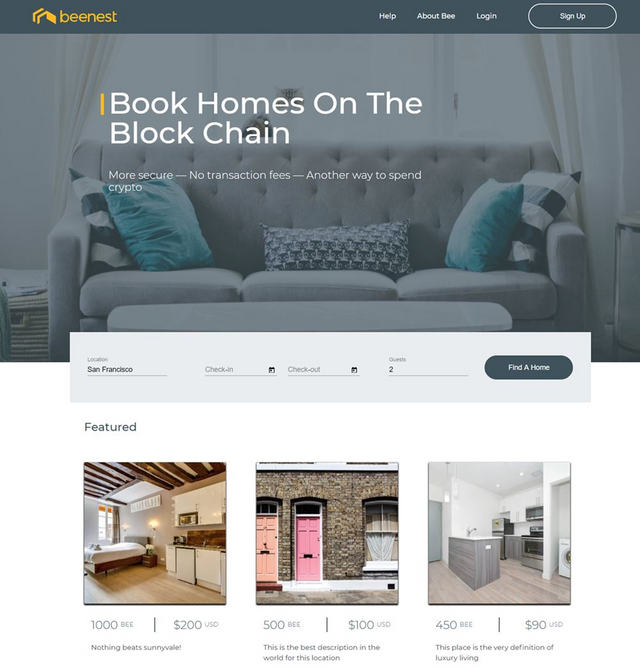 Home share. NEXTBEE обзор. Beenest logo.