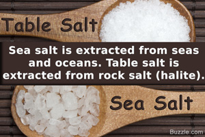 Sea salt is mineral rich. 