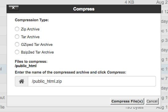 Compressed format