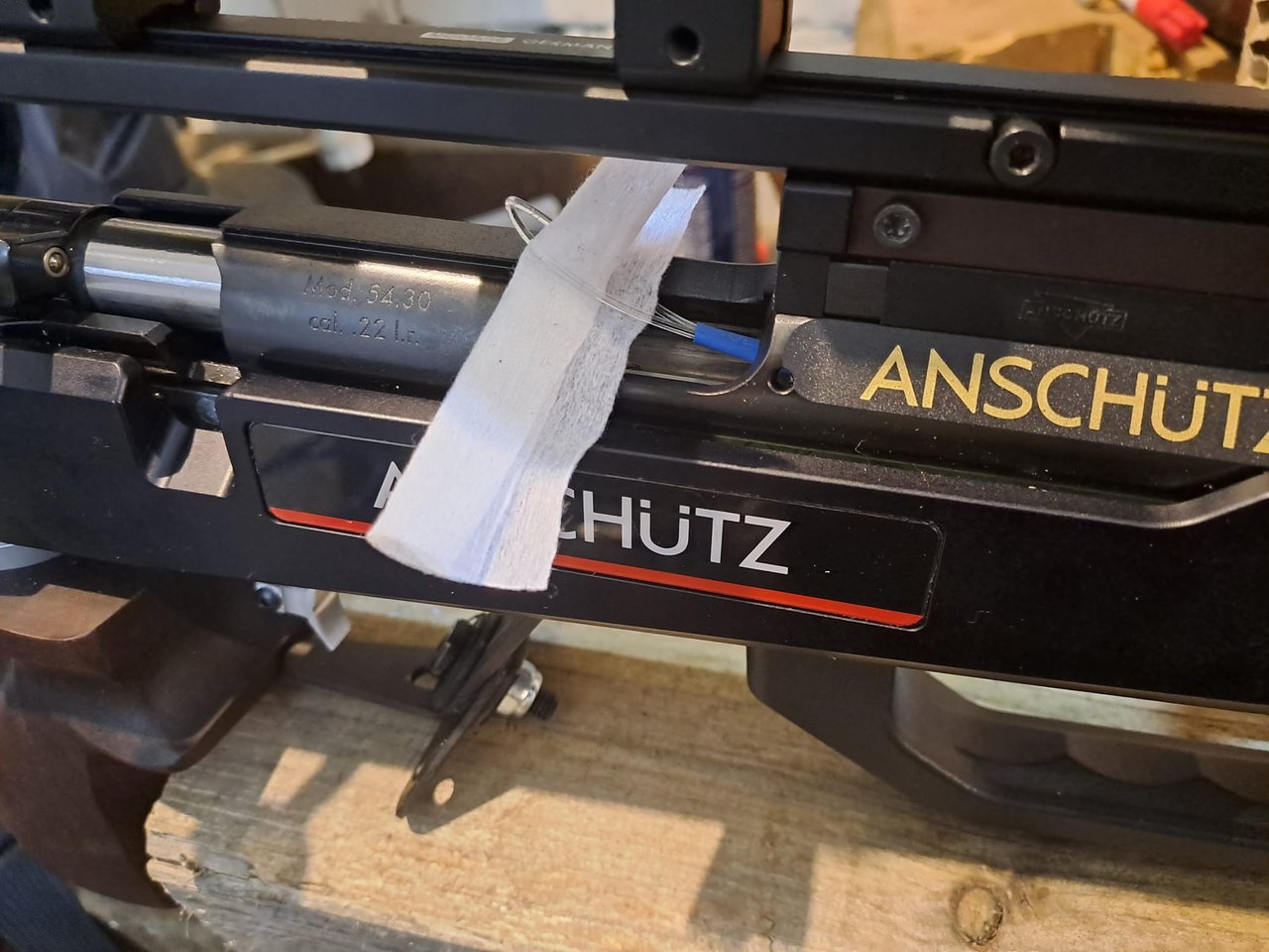 Pad für das Ölen des Laufs einfädeln