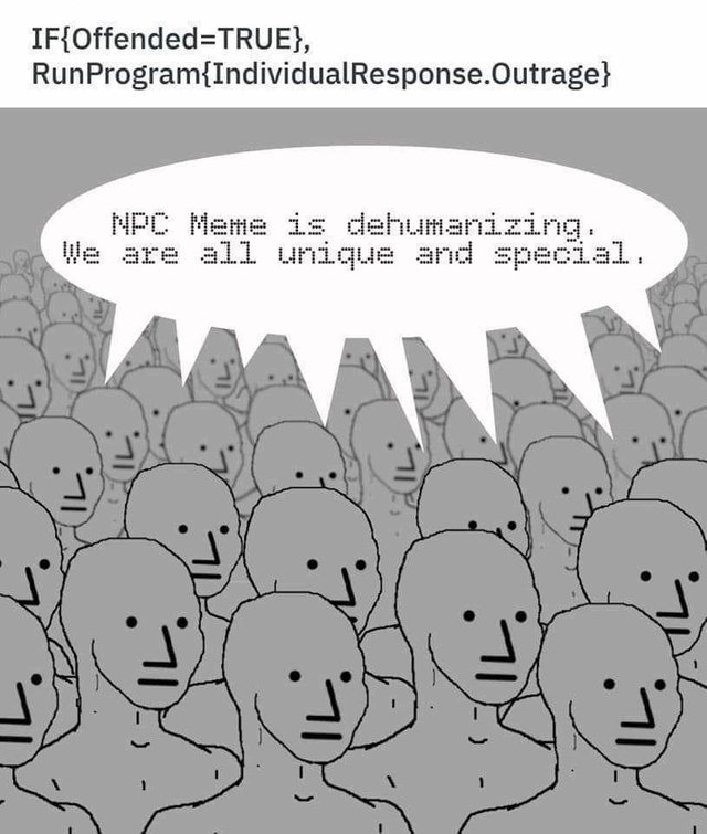 dehumanizing npc we are unique and special
