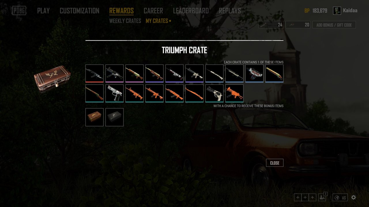 Triumph crate pubg содержание фото 9