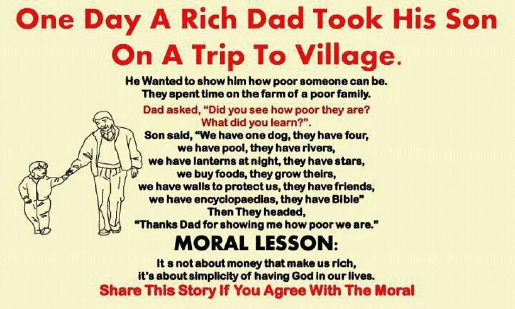 My trips перевод. Moral of the story перевод. Fathers Day short stories. A Rich dad took his son on a trip to a Village. A moral story a Lesson of Life.