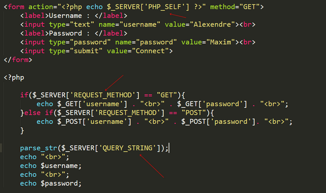 Php_self. Get Post php разница. Server request method
