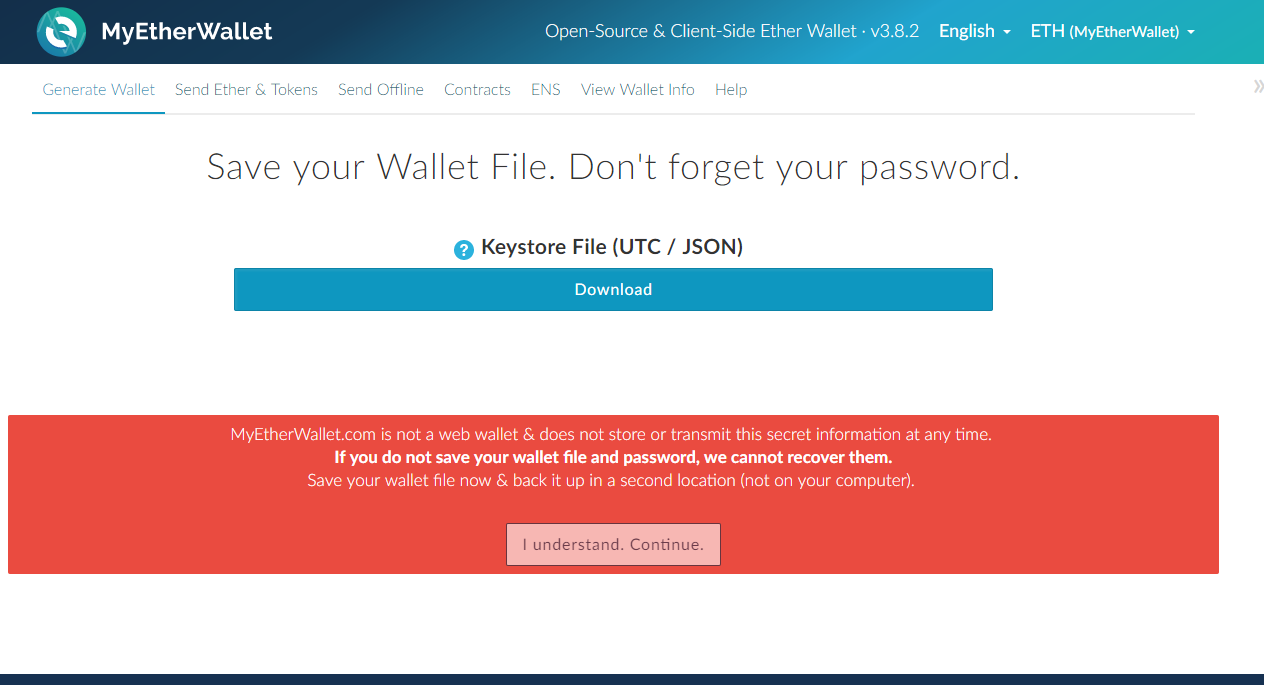 Кошелёк ETH 0x8c77ac2d5f154fb8cbc2ec67710547b2064ce93e. Wallet'a файл. Как продать токен с MYETHERWALLET. Как выглядит файл json MYETHERWALLET.