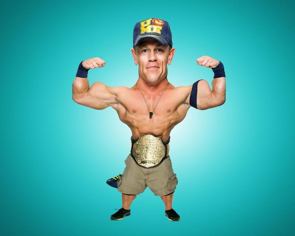 Wrestler-John-Cena cartoon photo. 