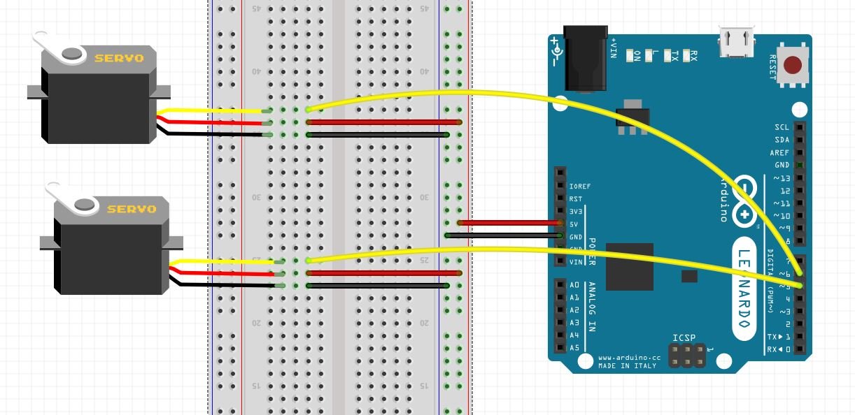 Подключение двух сервоприводов Analog Joystick ve 2 Adet Servo Motor ile Pan Tilt Platformu Arduino Projesi - S