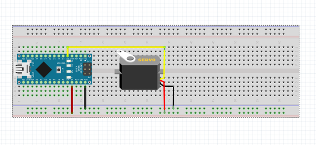 Схема подключения сервопривода к ардуино нано