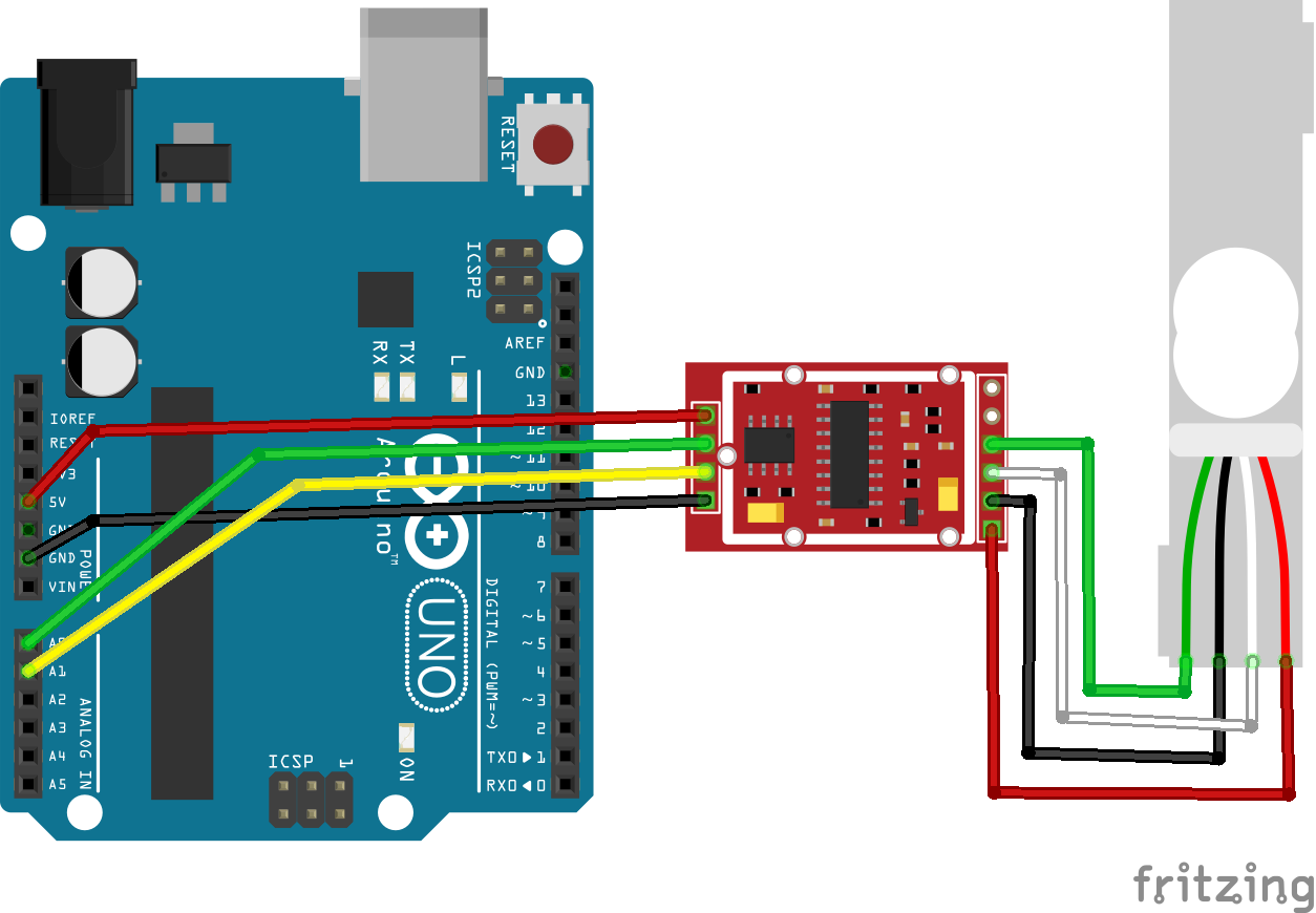 Hx711 схема подключения
