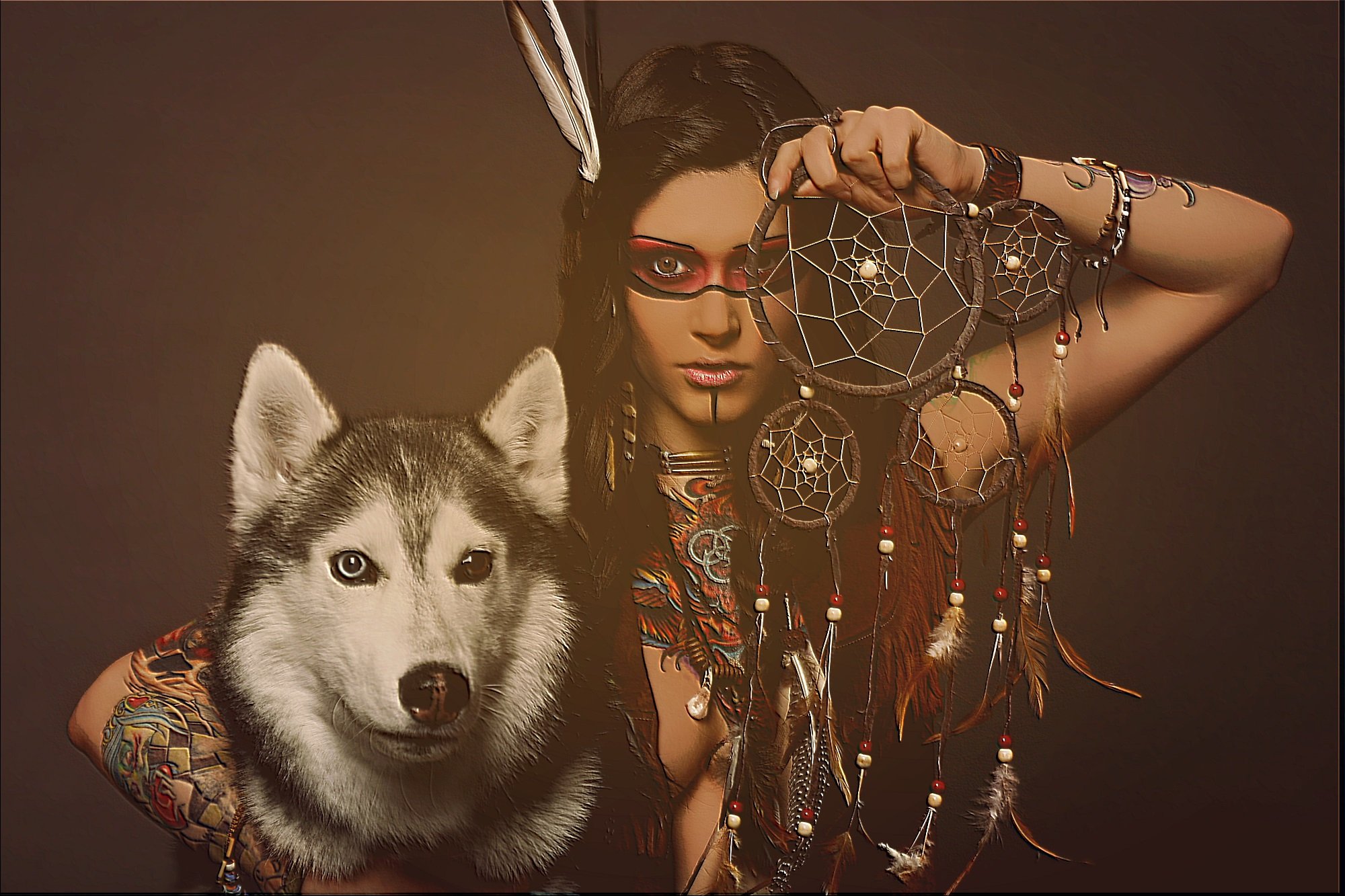 Женщина подобрала волка. Женщина волк. Красивая девушка с волком. Фотосессия с волком. Индейцы девушки.