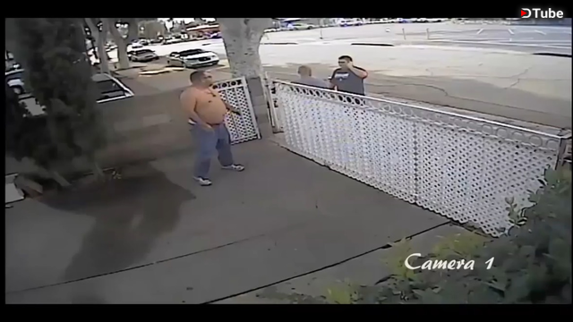 Street Fight caught on security camera.