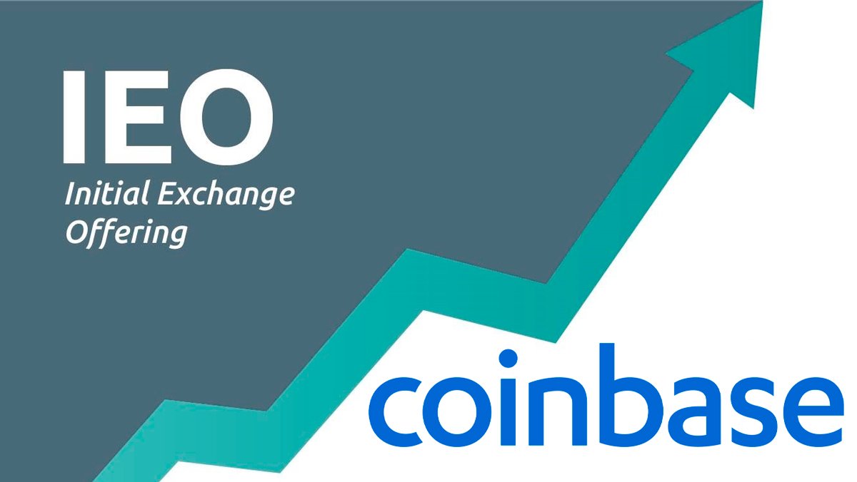 IEO. IEO (initial Exchange offering). Компания IEOS. Twitter Coinbase реклама.