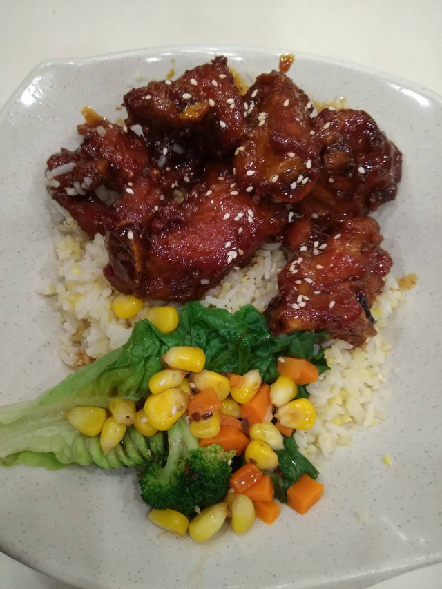 Shanghai Style rice with roasted honey spare ribs — Steemit