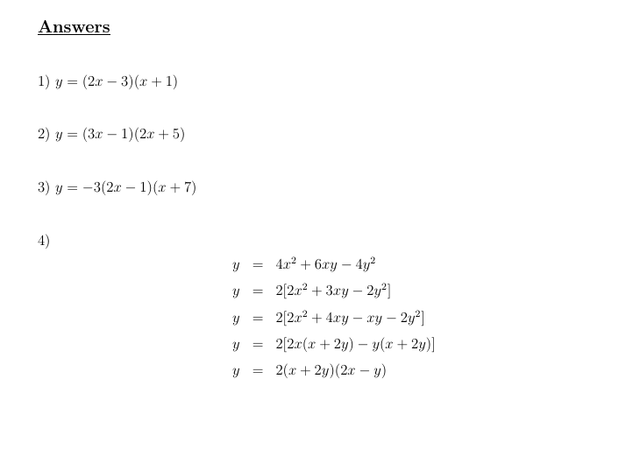 Factoring Quadratics With The Decomposition Method — Steemit