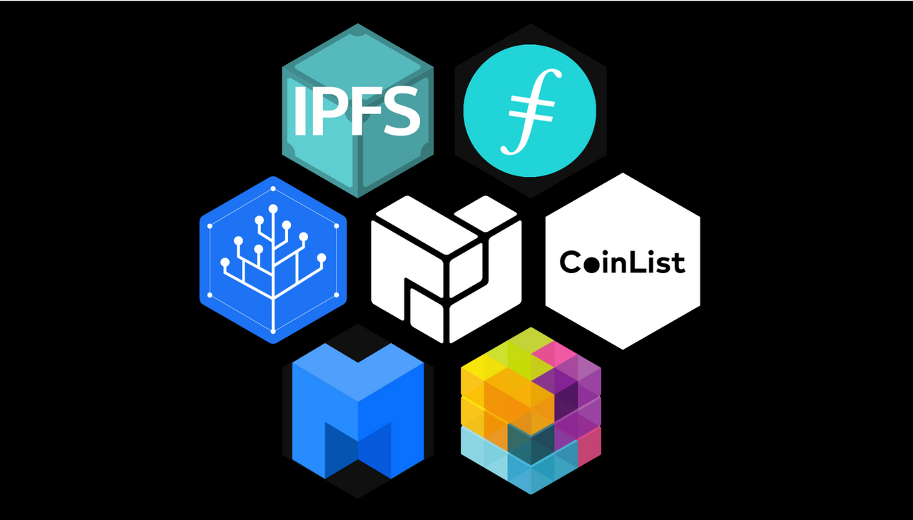 IPFS logo. Protocol Labs. Protocol Labs logo.