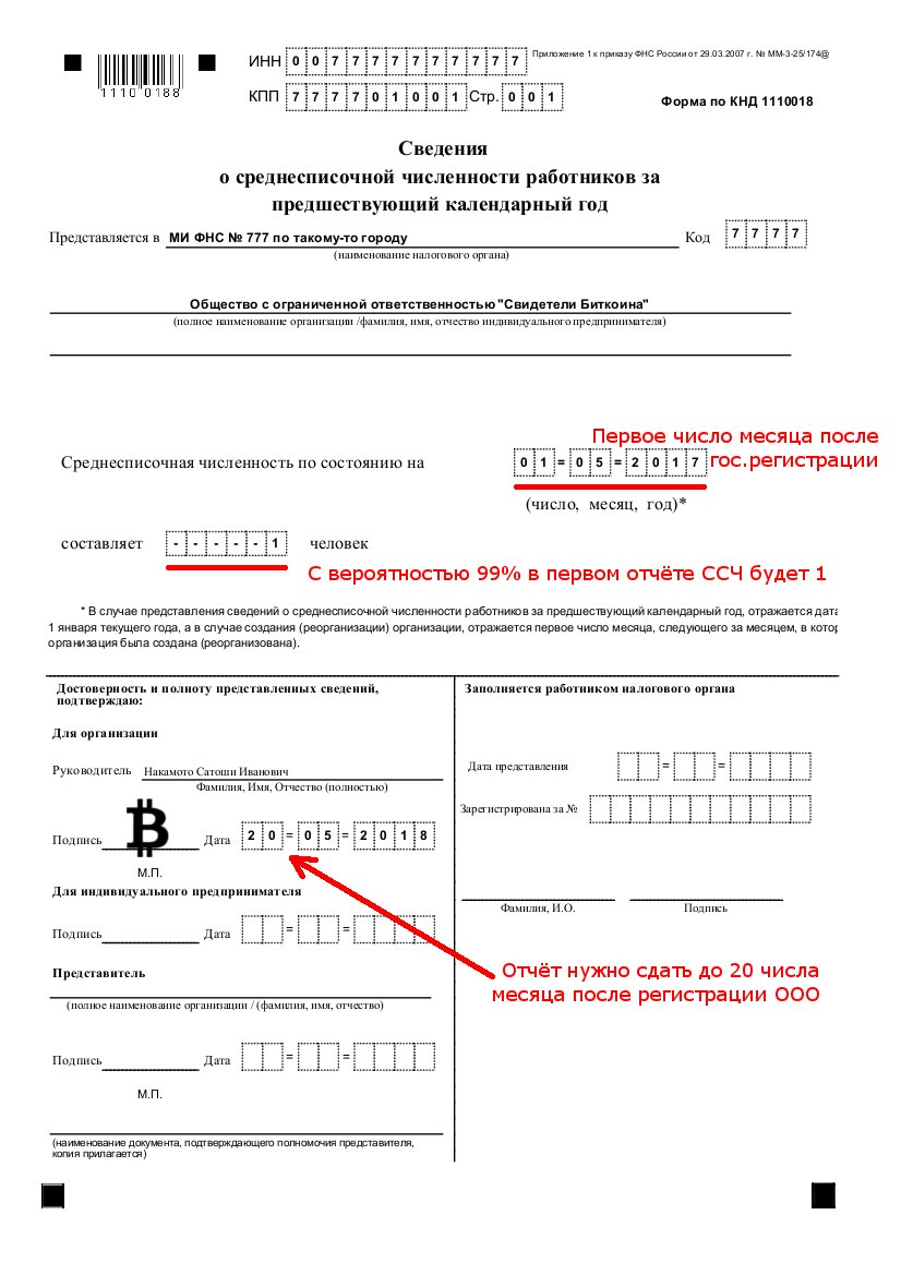 Форма кнд 1112520 образец заполнения