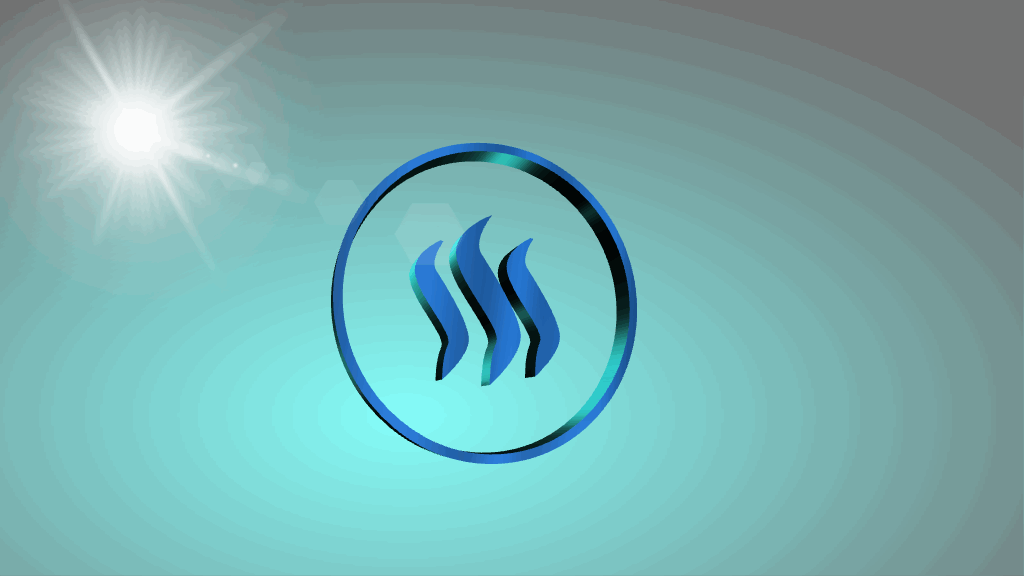 +GIF steemit logo 3d.