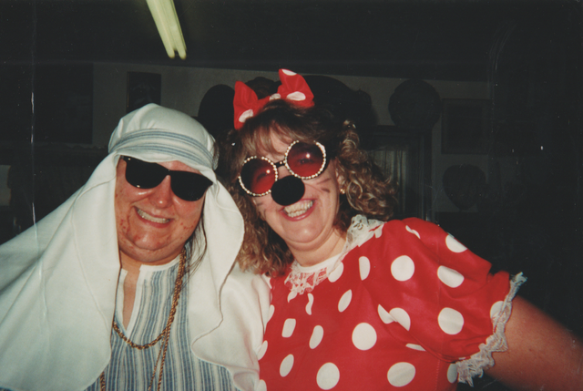 2001-10-31 Halloween Mary's Kitchen Employees Two Together.png