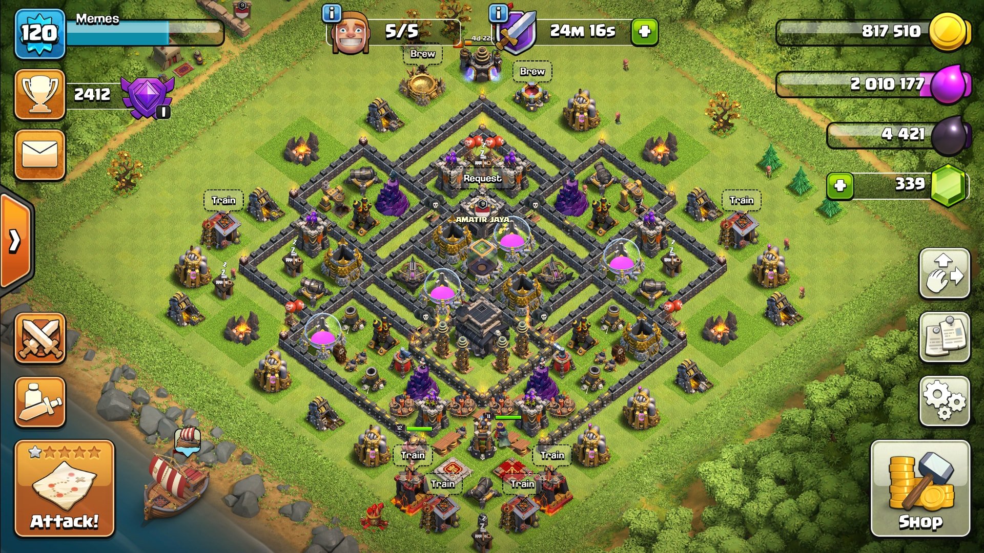 Clash Of Clans Review Lightning Spell Healing Spell Rage.