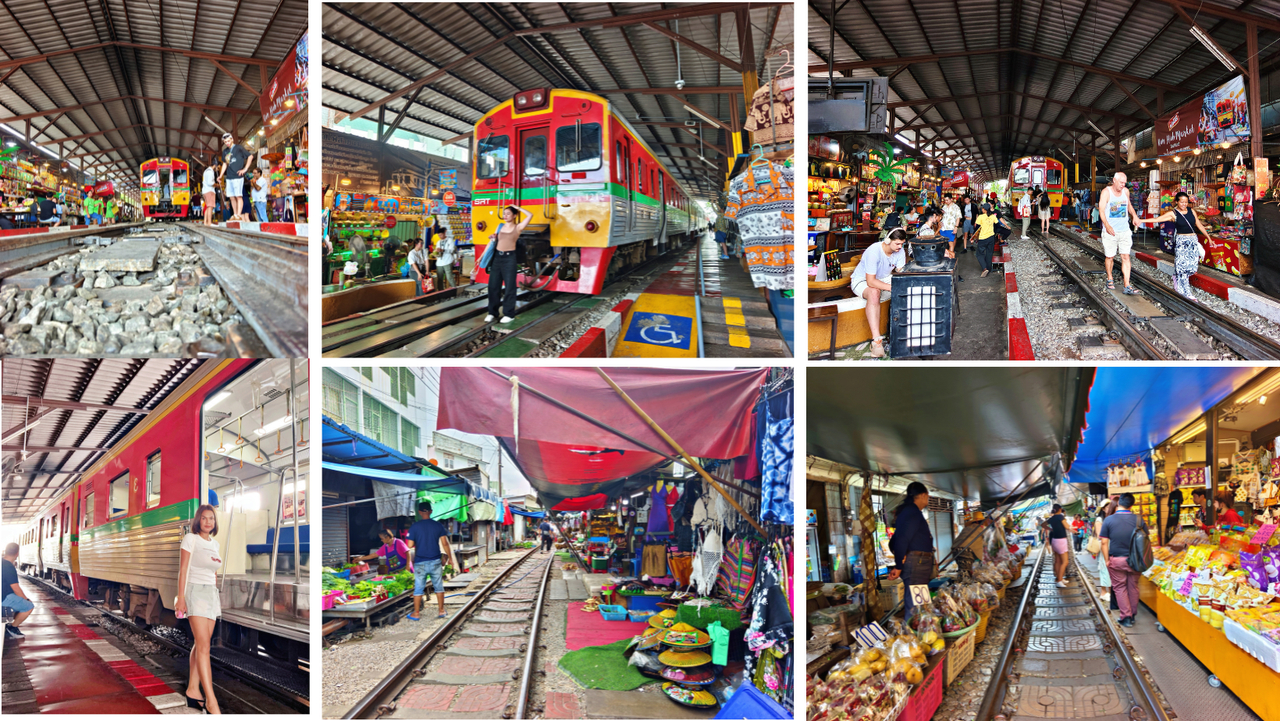 The Train that Runs Through a Market! 🚂🥬🇹🇭