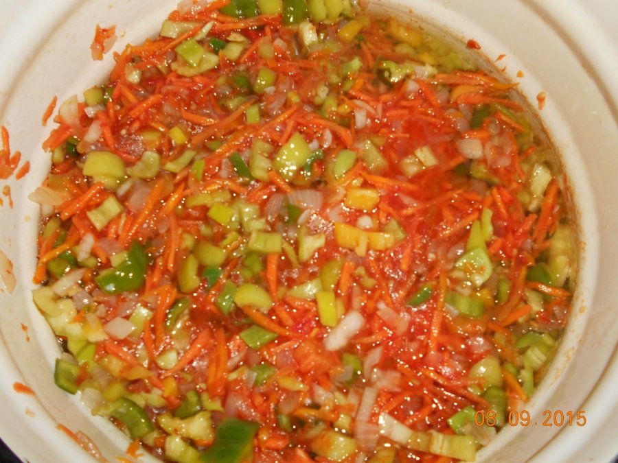 Рис салат на зиму рецепт с помидорами