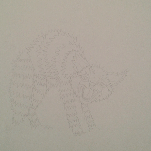 Ilustración paso a paso de un GATO ERIZADO — Steemit