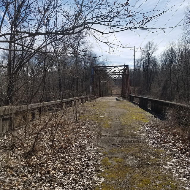 Long view down the bridge