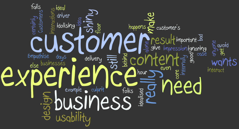 Many experiences. Experience. Give the impression. Every customer is important. It is important to be .... To customers.