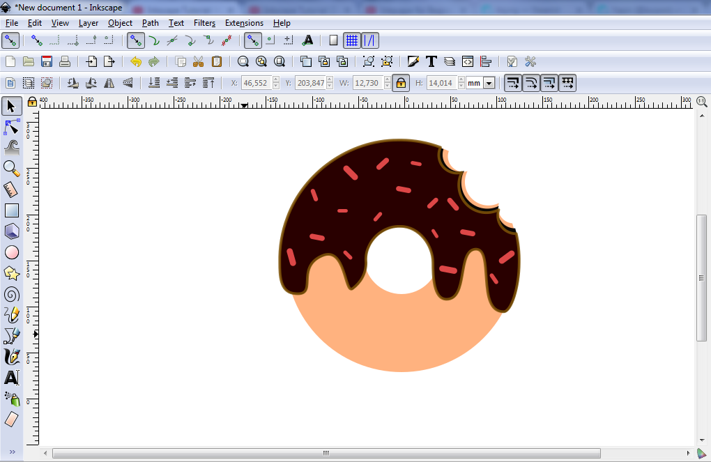 Как векторизировать изображение в inkscape