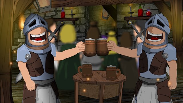 Steem Monsters Twisted Jester illustracija illustration made by Animationiko Niko Balažic.jpg
