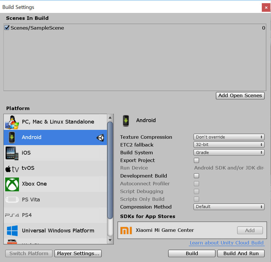 Player settings unity. Scene Builder. Android resource linking failed see the Console for details Unity.