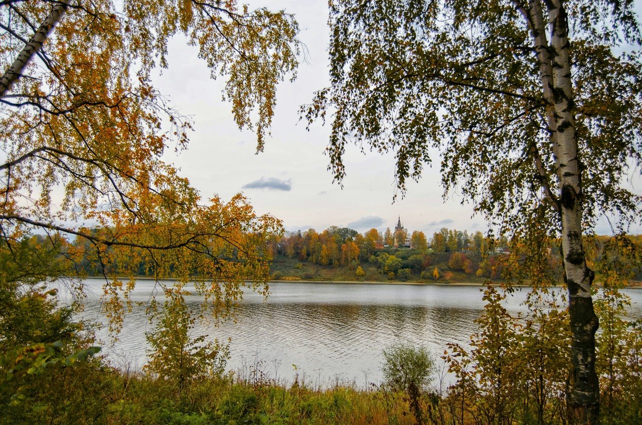 Осенняя 19. Конаково осень Волга.